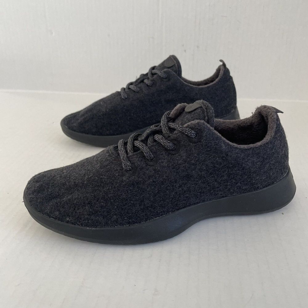 Allbirds Women's WR Low Top Athletic Lightweight Wool Runners Black Size 9
